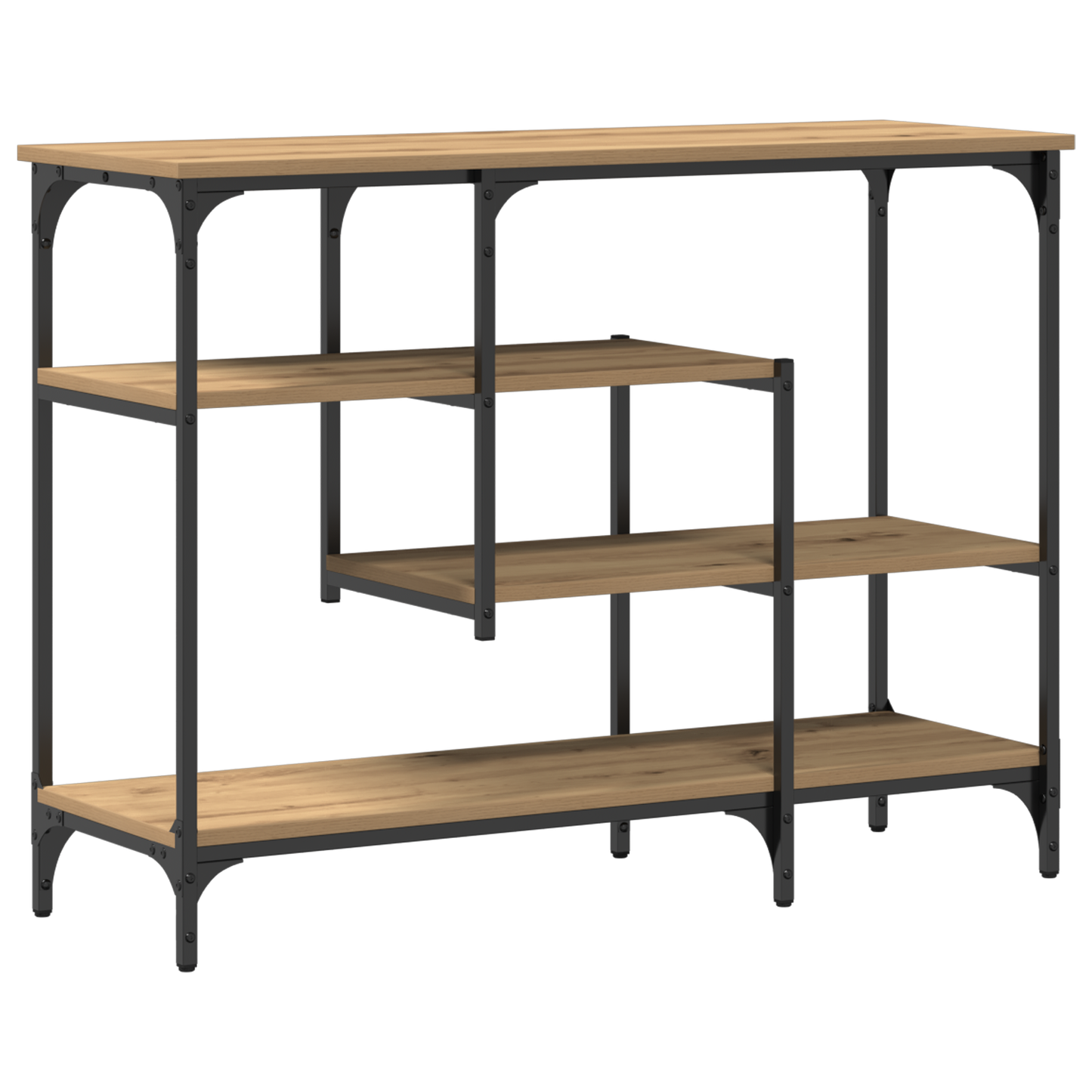 Konsolbord Artisan Eg 100X35X75 Cm Ingeniørtræ & Stål