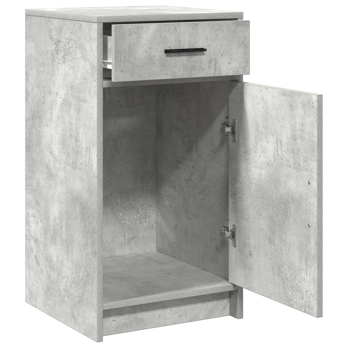 Sideboard Med Skuffe Betongrå 40 X 40.5 X 75 Cm Konstrueret Træ