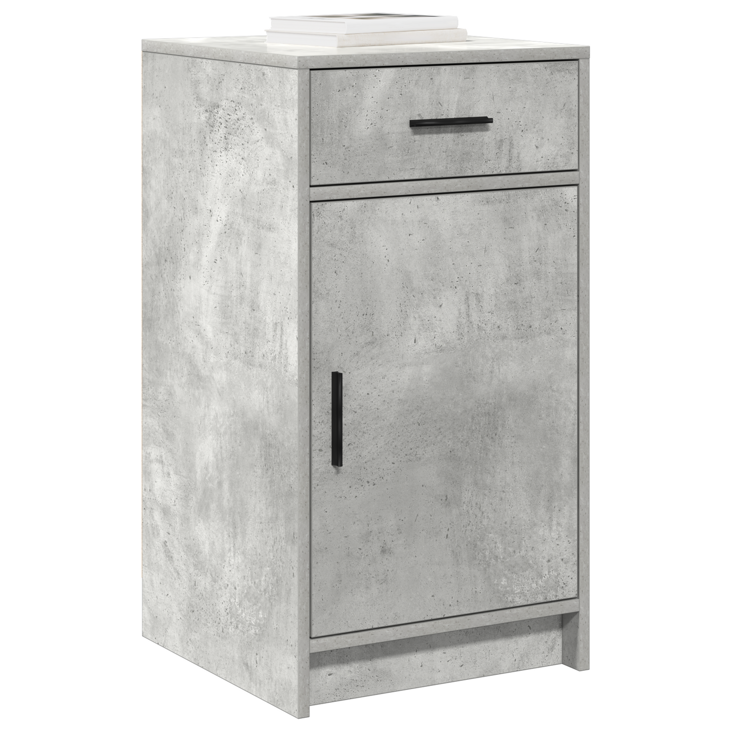 Sideboard Med Skuffe Betongrå 40 X 40.5 X 75 Cm Konstrueret Træ