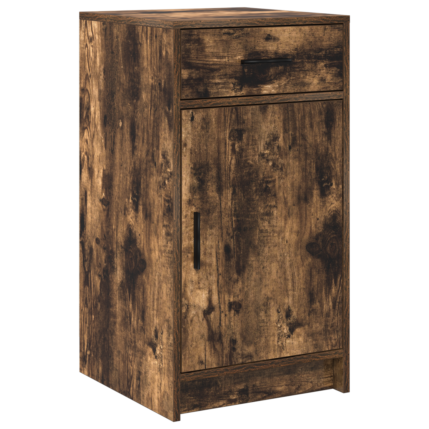 Sideboard Med Skuffe Røget Eg 40 X 40.5 X 75 Cm Konstrueret Træ