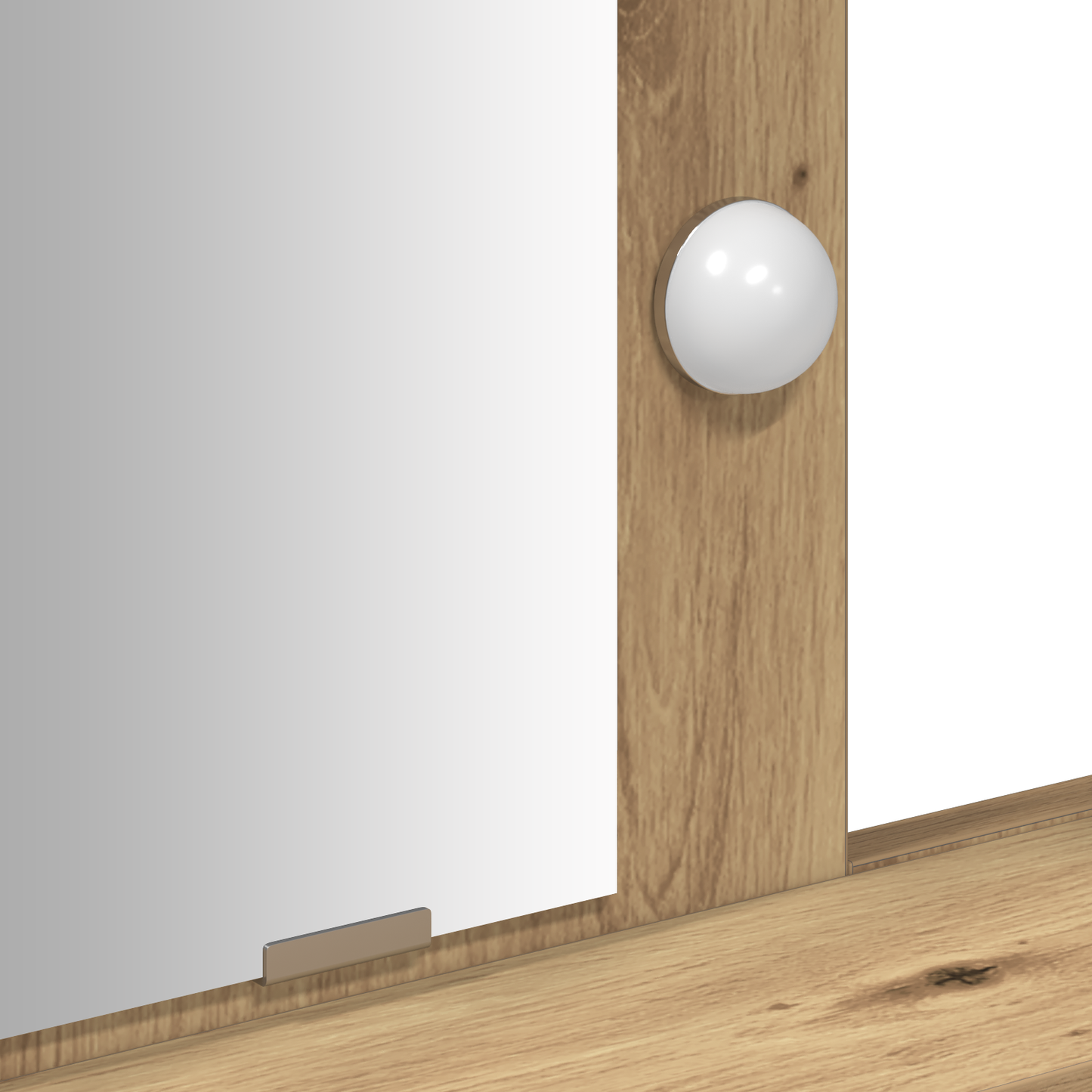 Makeupbord Med Led-Lys Artisan Eg 100X41X140 Cm