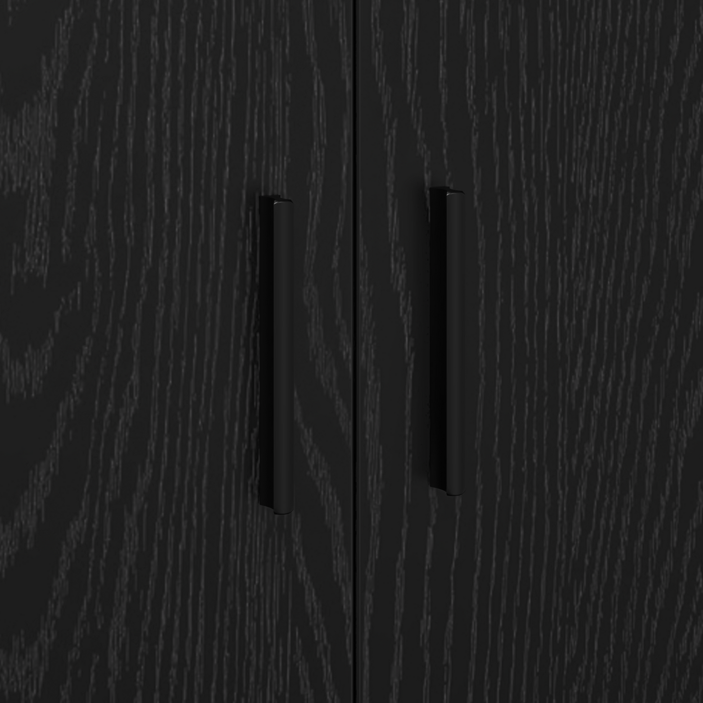 Opbevaringsskab Sort 118X41X40 Cm Lavet I Træ