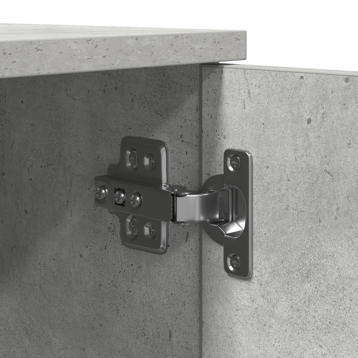Opbevaringsskab Beton Grå 118X41X40 Cm Ingeniør Træ