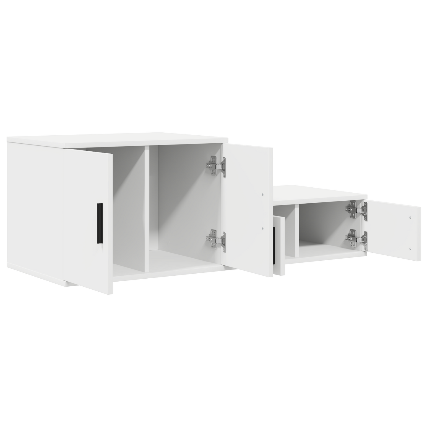 Opbevaringsskab Hvid 108X41X40 Cm Bølgeplade