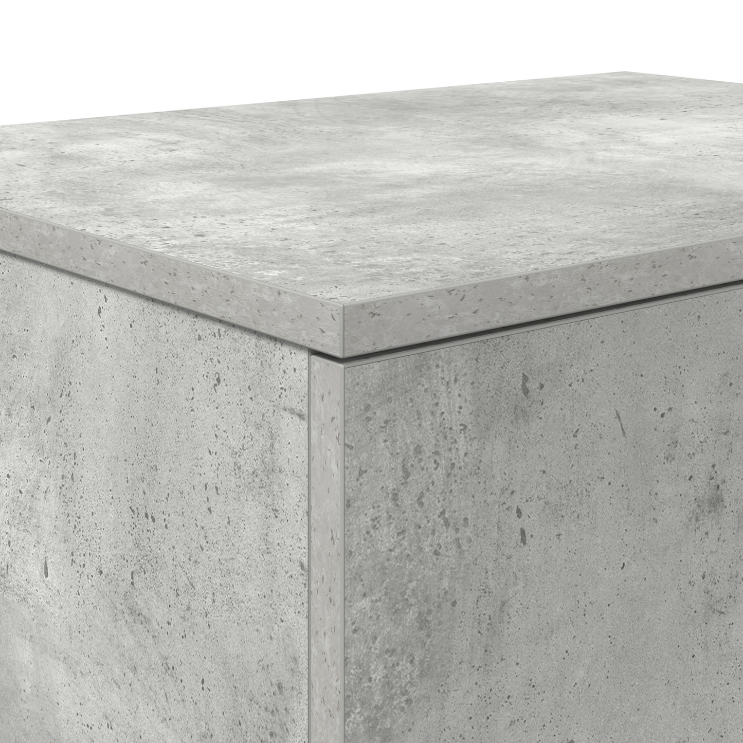 Opbevaringsskab Grå Beton 108X41X40 Cm Lavet Af Træ