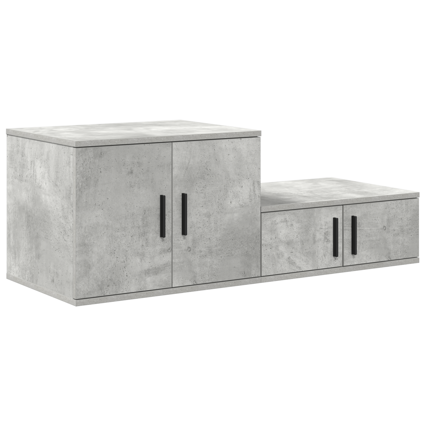 Opbevaringsskab I Beton Grå 103X41X40 Cm Ingeniørtræ