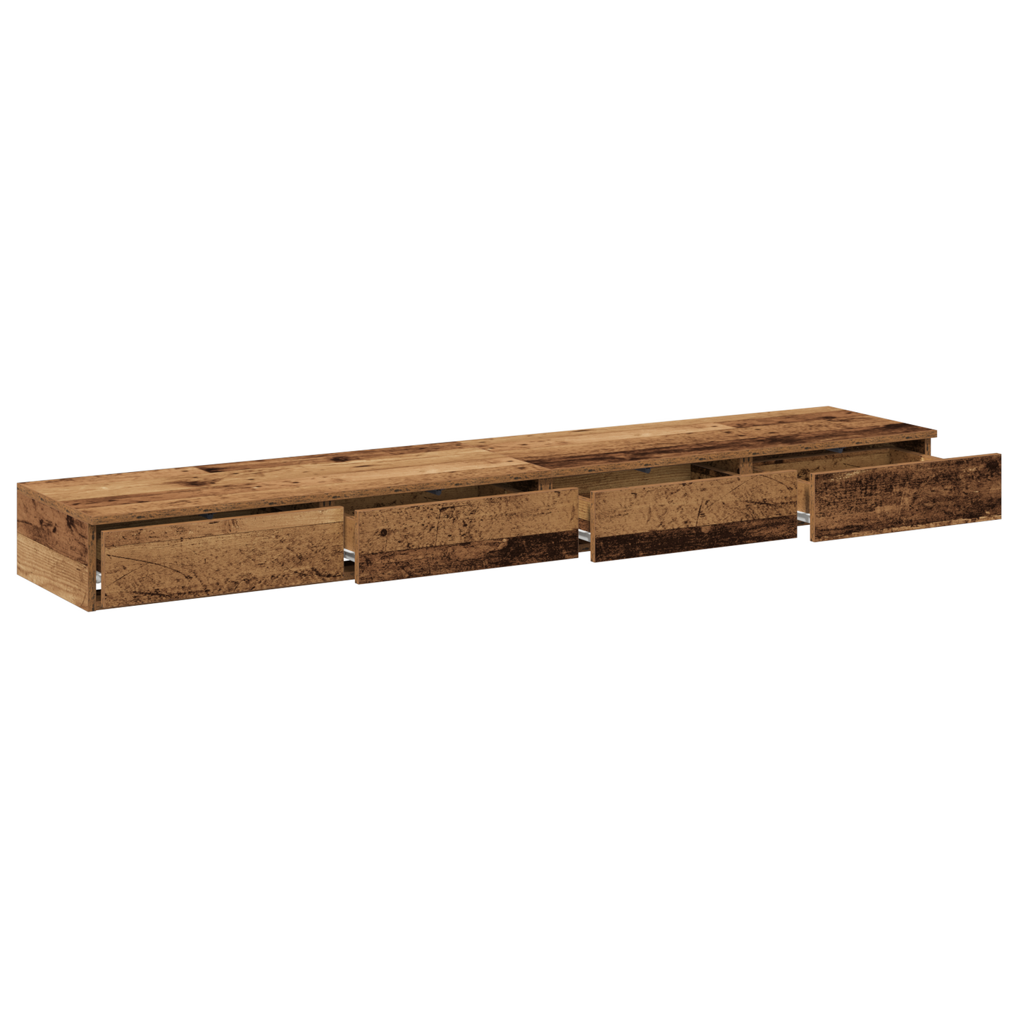 Sengeskuffer Gamle Træ 200X36,5X16,5 Cm Ingeniørt Træ