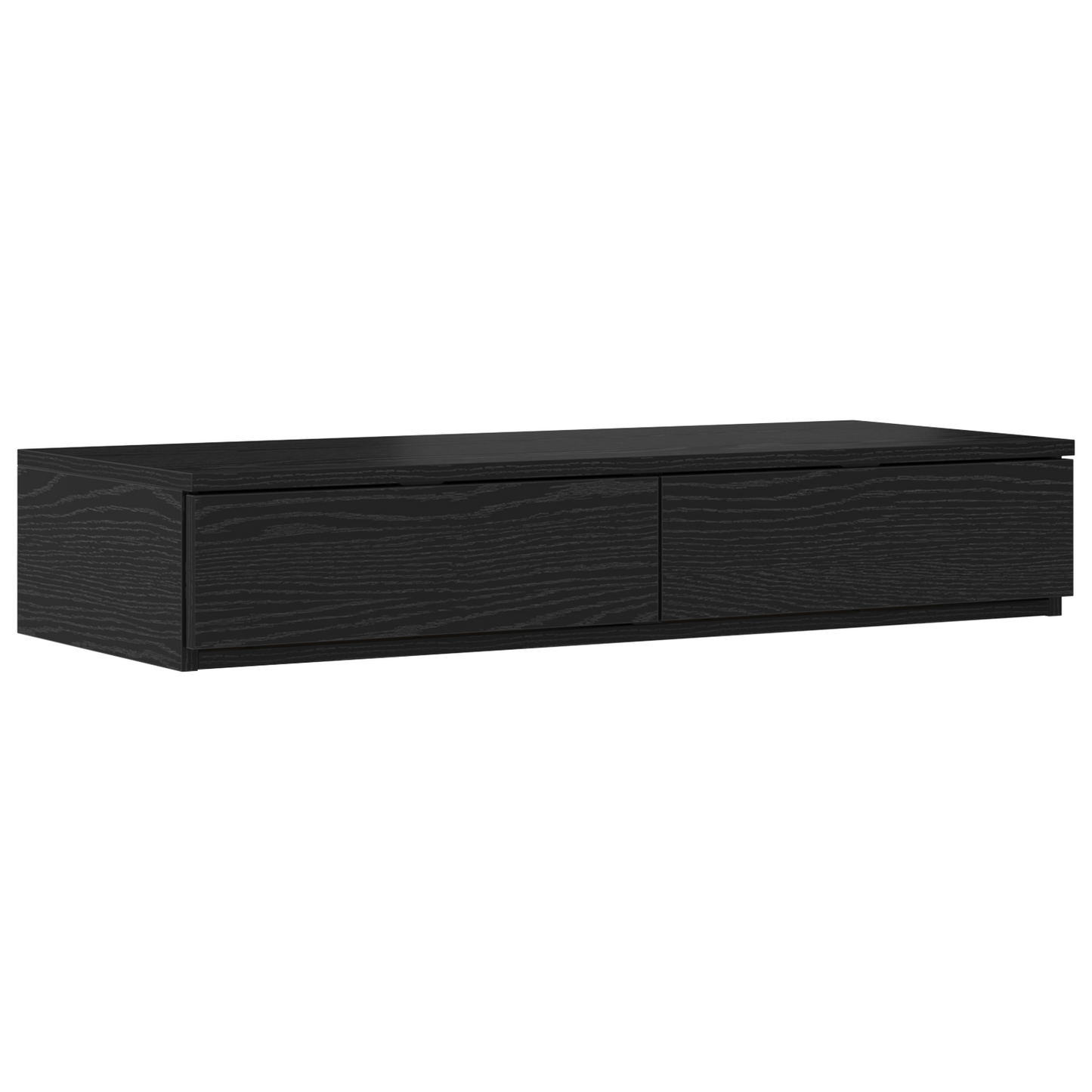 Sengeskuffer Sort 90X36,5X16,5 Cm Ingeniørtræ