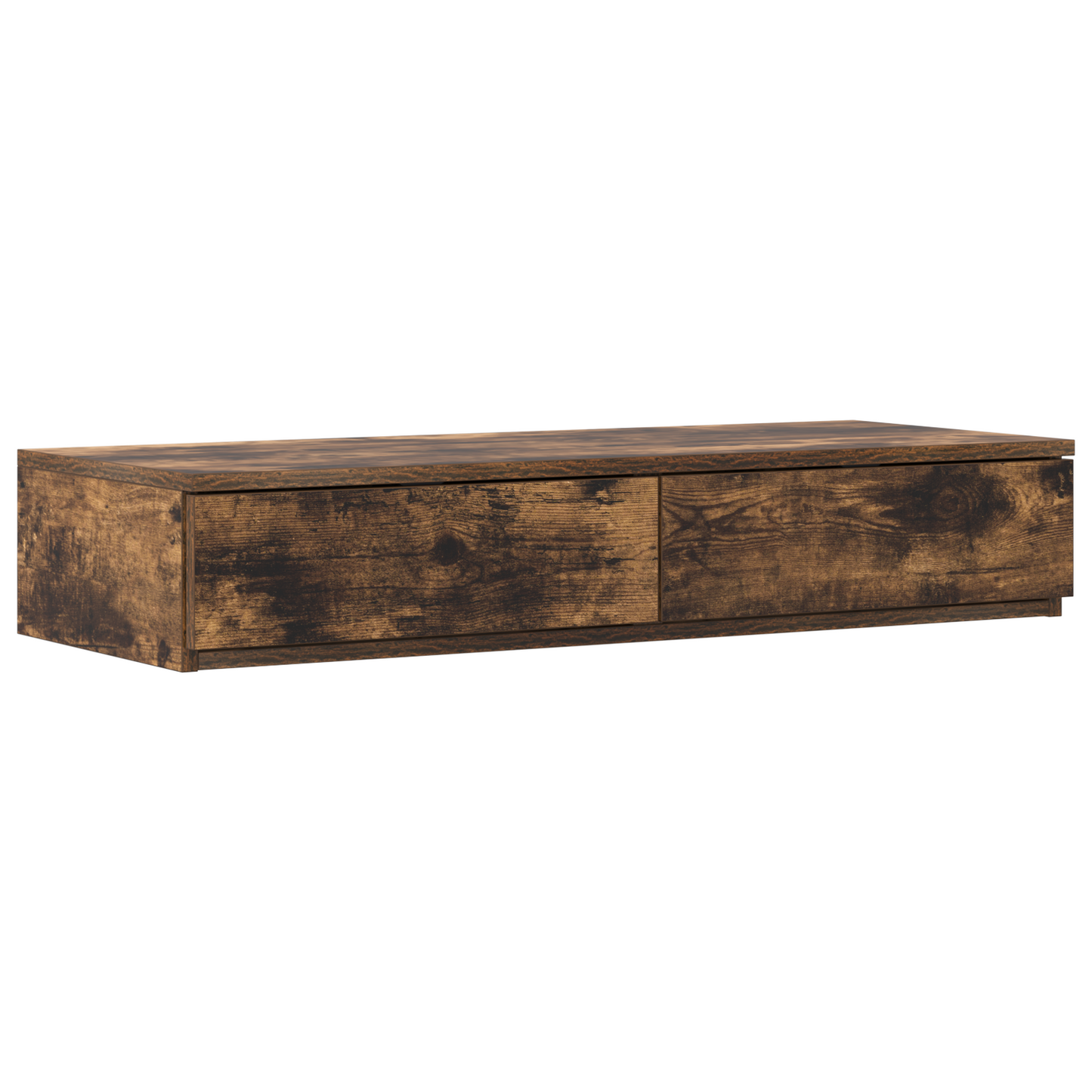Sengeskuffer Røget Eg 90X36,5X16,5 Cm Lavet I Træ