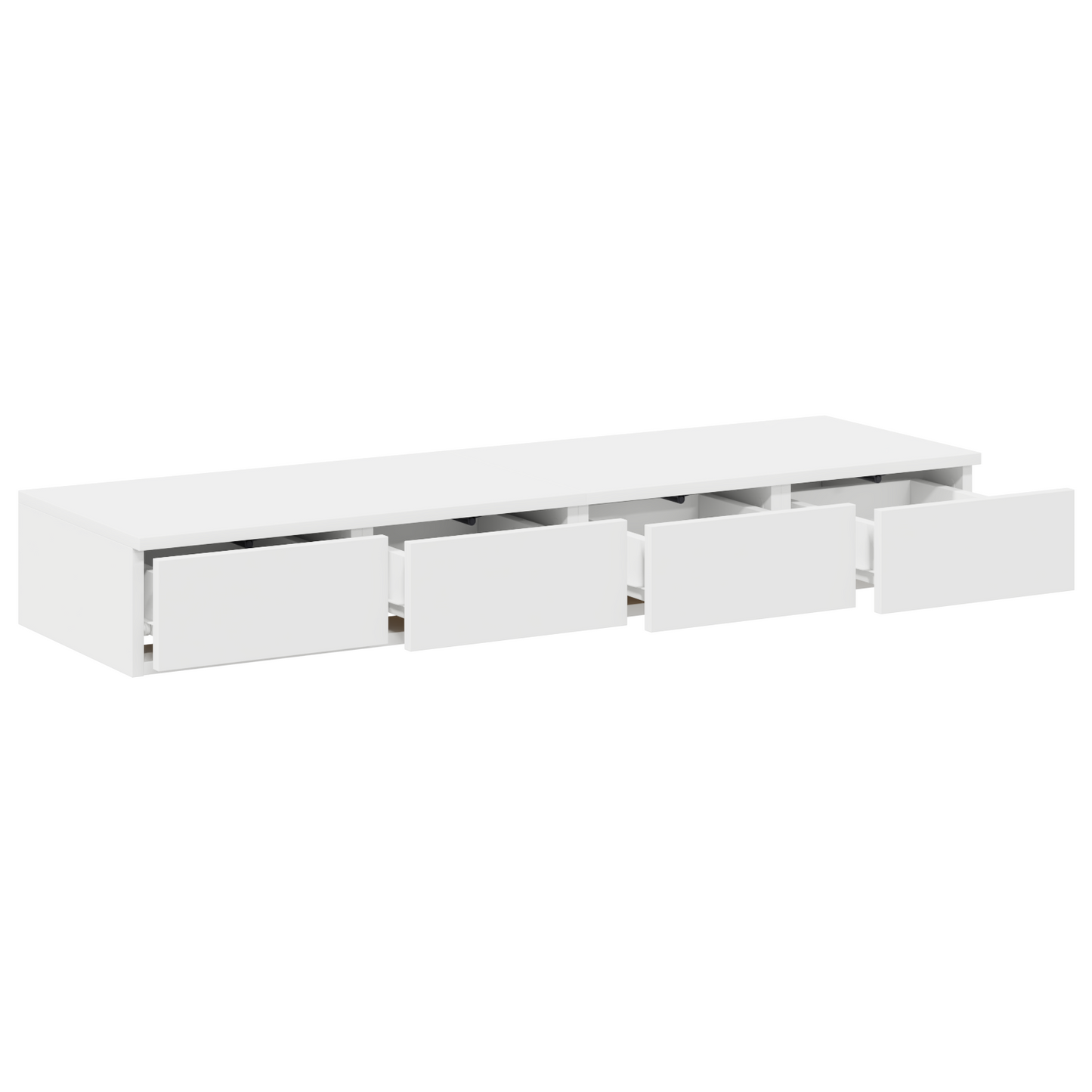 Sengeskuffer Hvid 120X36,5X16,5 Cm Konstrueret Træ