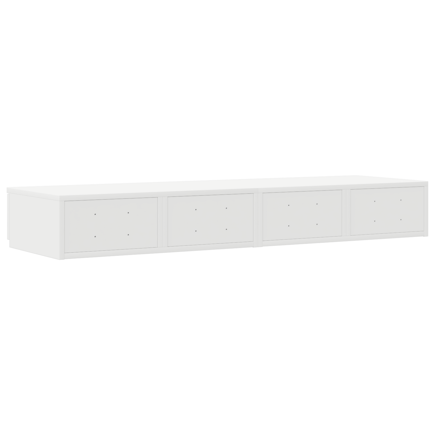 Sengeskuffer Hvid 120X36,5X16,5 Cm Konstrueret Træ