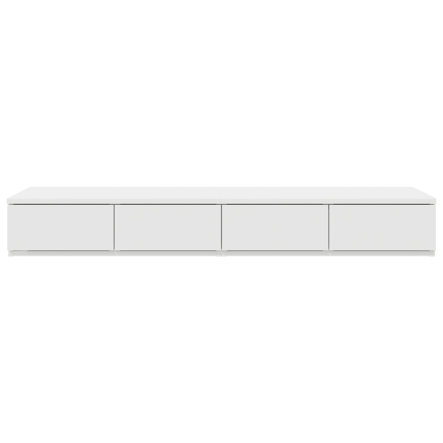 Sengeskuffer Hvid 120X36,5X16,5 Cm Konstrueret Træ
