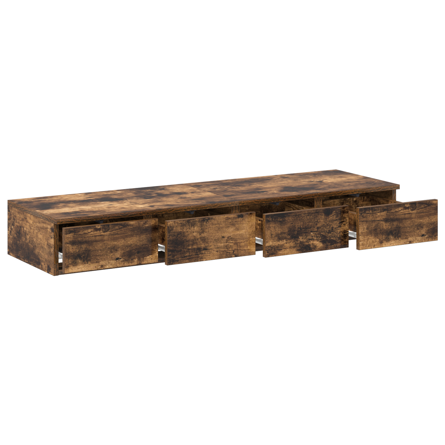 Sengeskuffer Røget Eg 120X36,5X16,5 Cm Konstrueret Træ