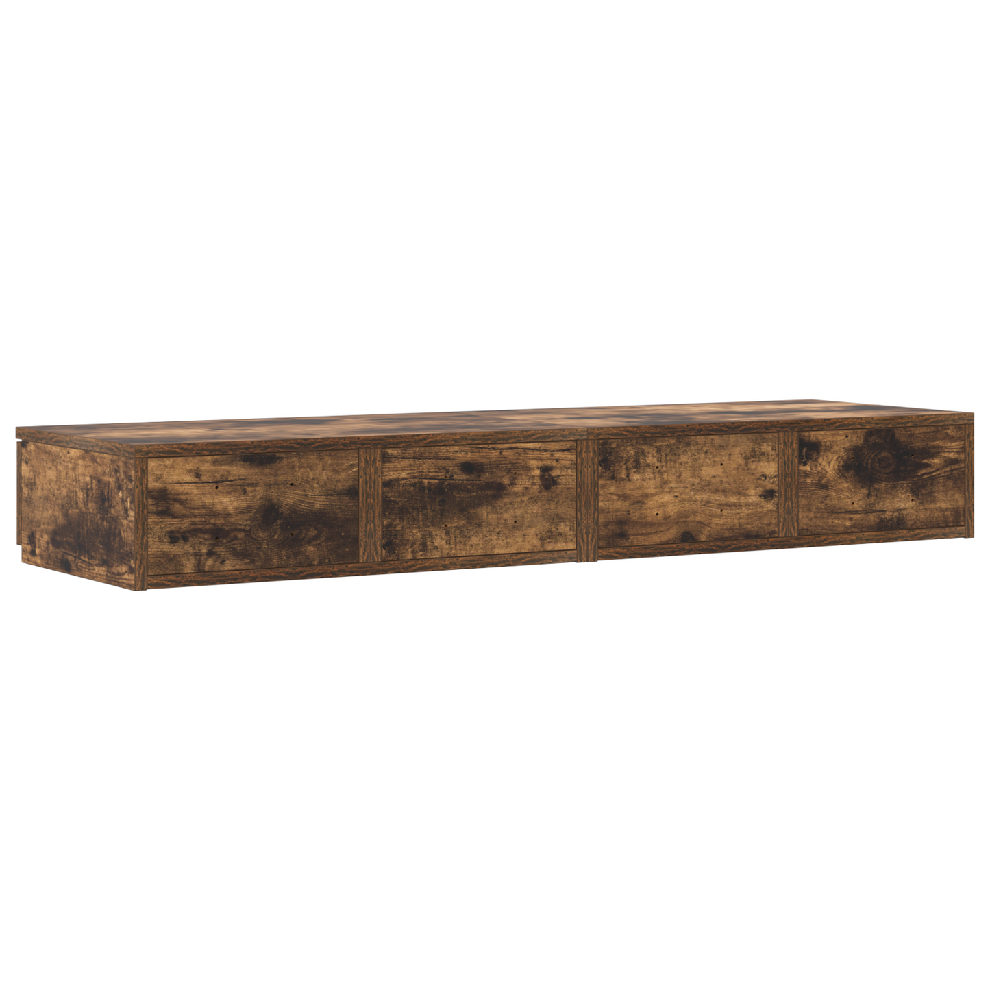Sengeskuffer Røget Eg 120X36,5X16,5 Cm Konstrueret Træ