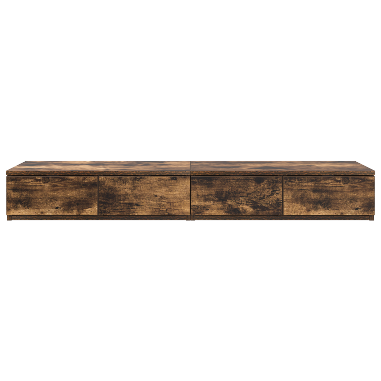 Sengeskuffer Røget Eg 120X36,5X16,5 Cm Konstrueret Træ