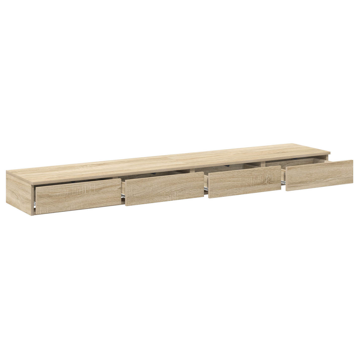 Sengeskuffer I Sonoma Eg 180X36,5X16,5 Cm I Konstrueret Træ