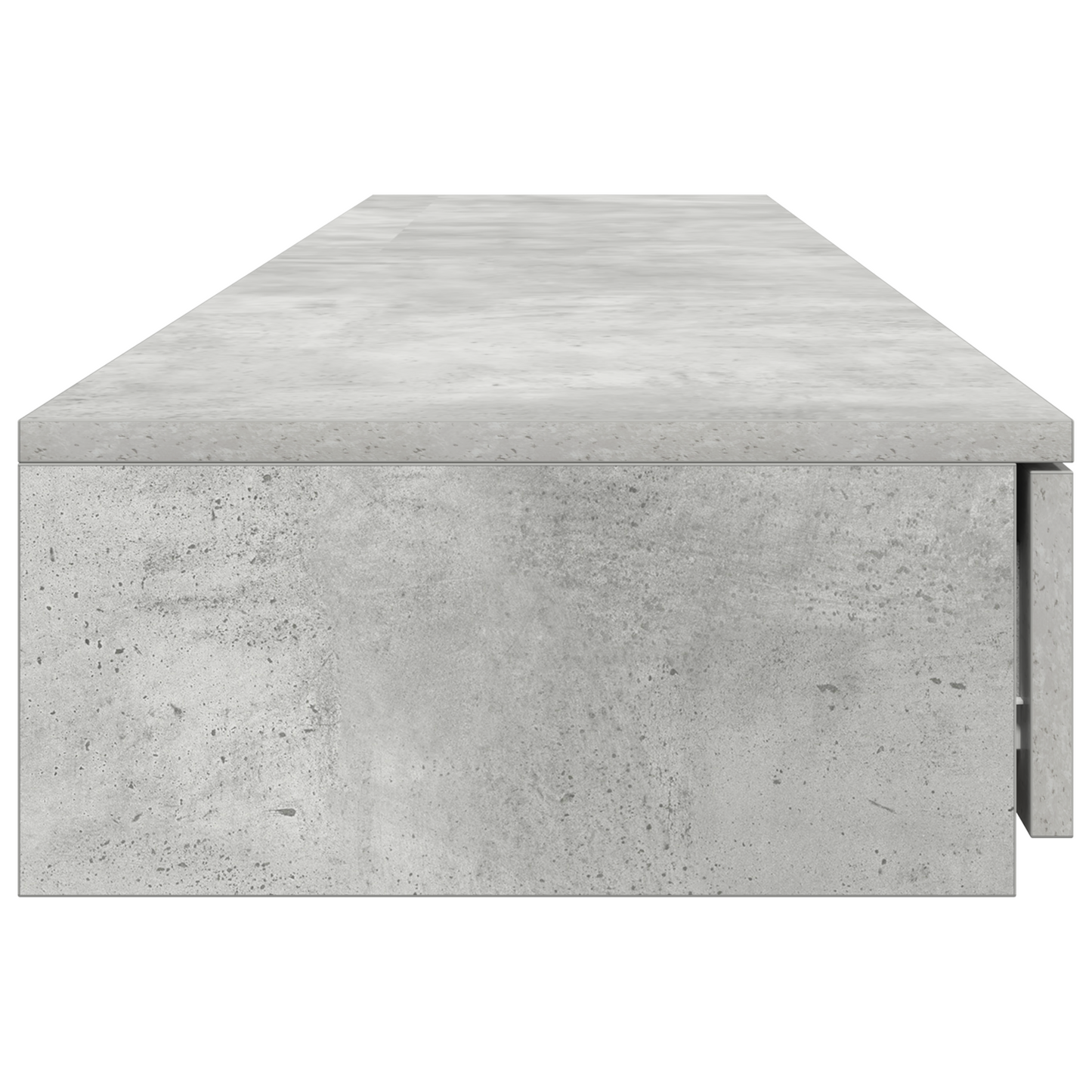 Sengekufferter Beton Grå 180X36,5X16,5 Cm Konstrueret Træ