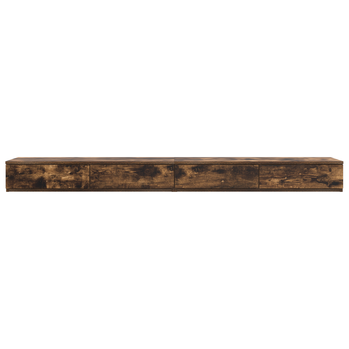 Sengebordsskuffer I Røget Egetræ - 180X36.5X16.5 Cm - Lavet Af Spånplade