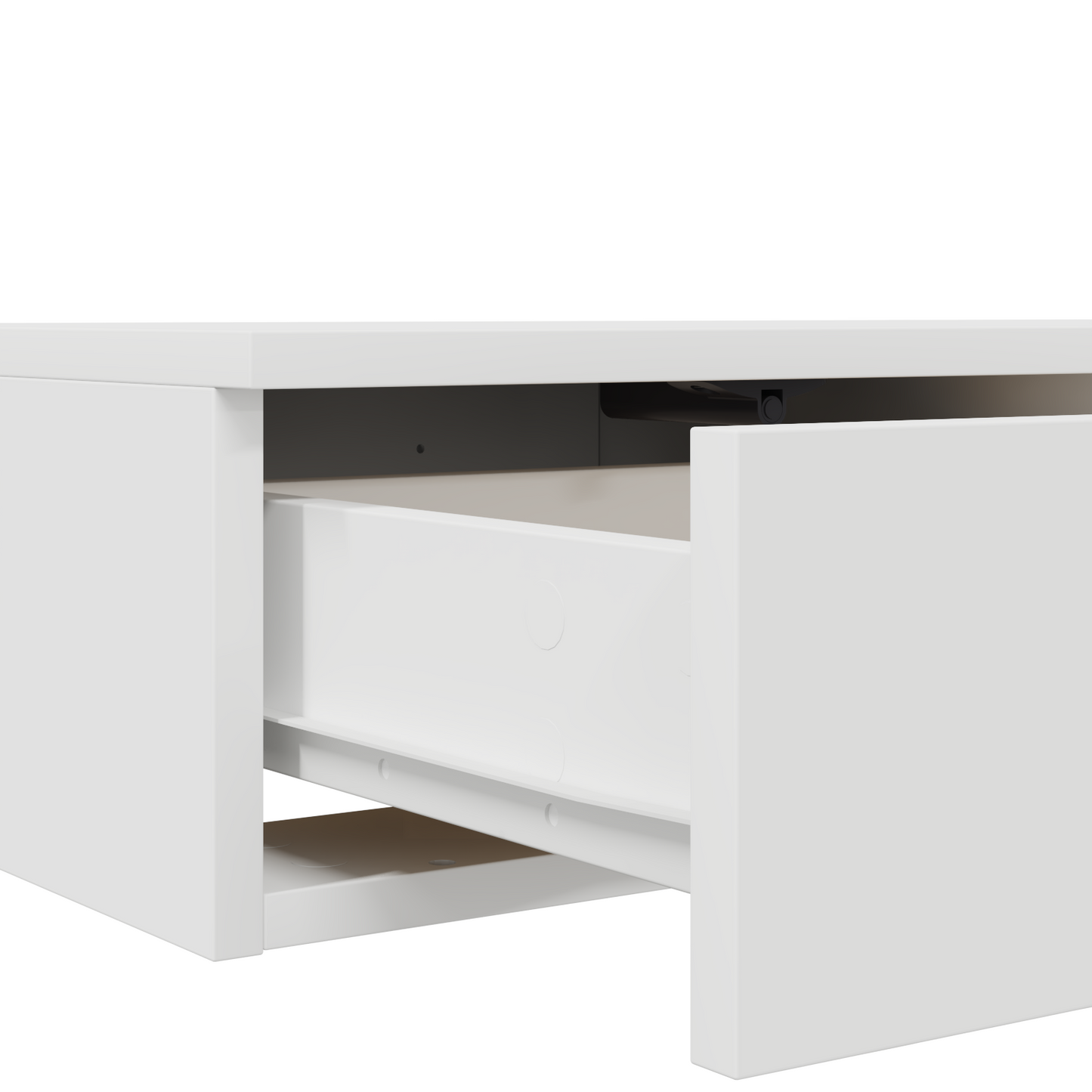 Sengekufferter Hvid 135X36,5X16,5 Cm Lavet Af Trækomposit