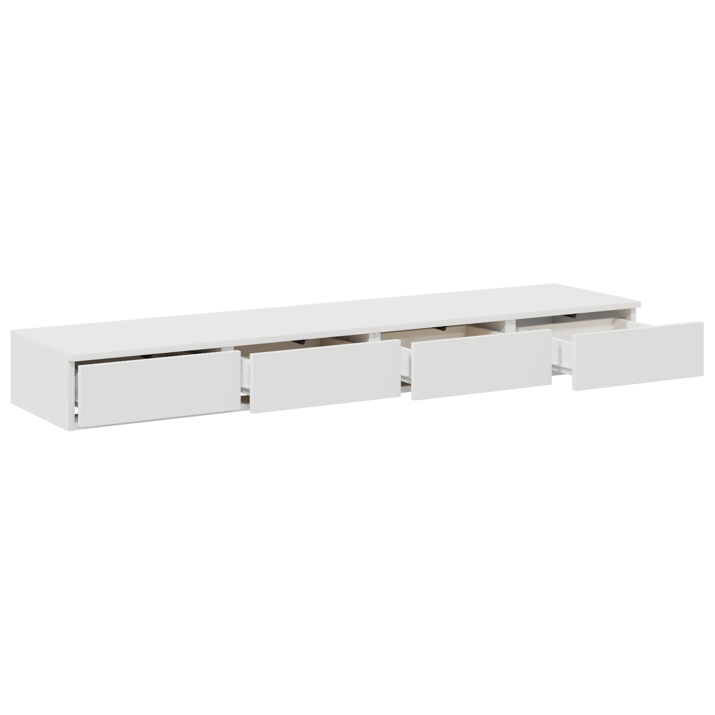Sengekufferter Hvid 135X36,5X16,5 Cm Lavet Af Trækomposit