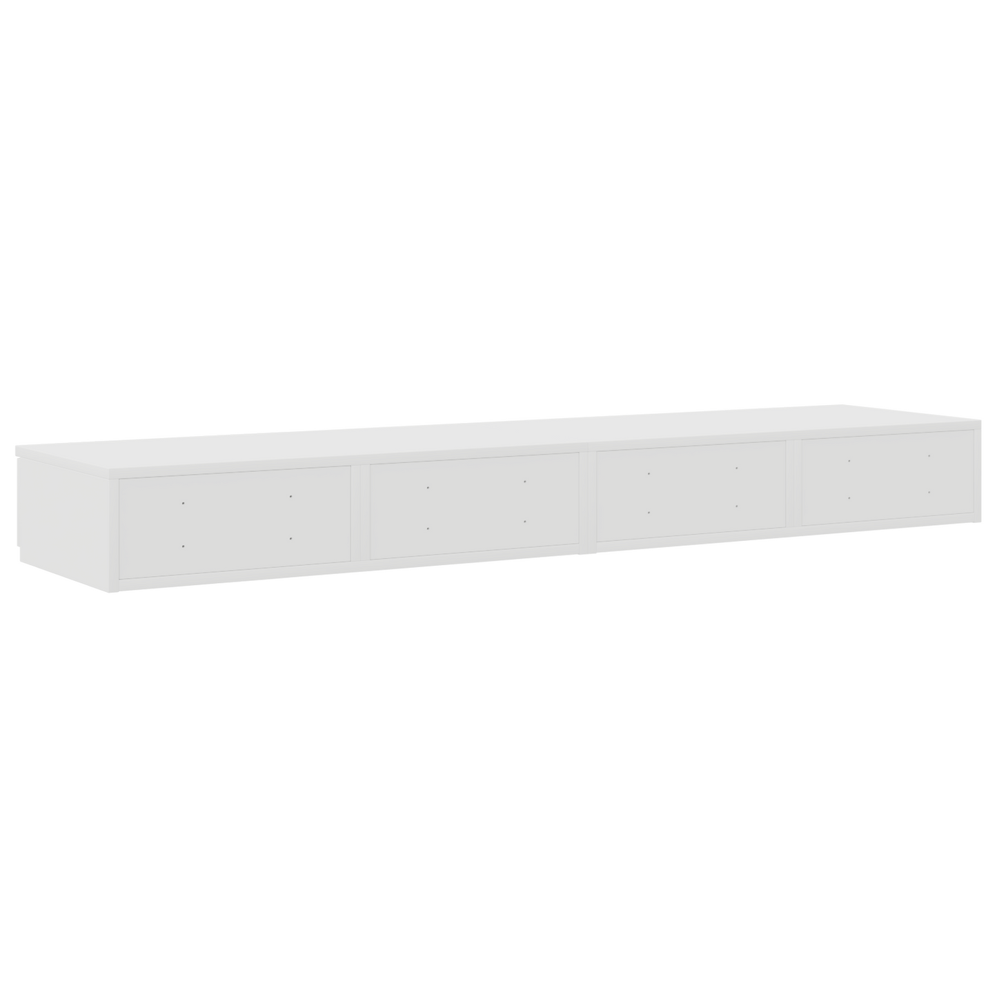 Sengekufferter Hvid 135X36,5X16,5 Cm Lavet Af Trækomposit