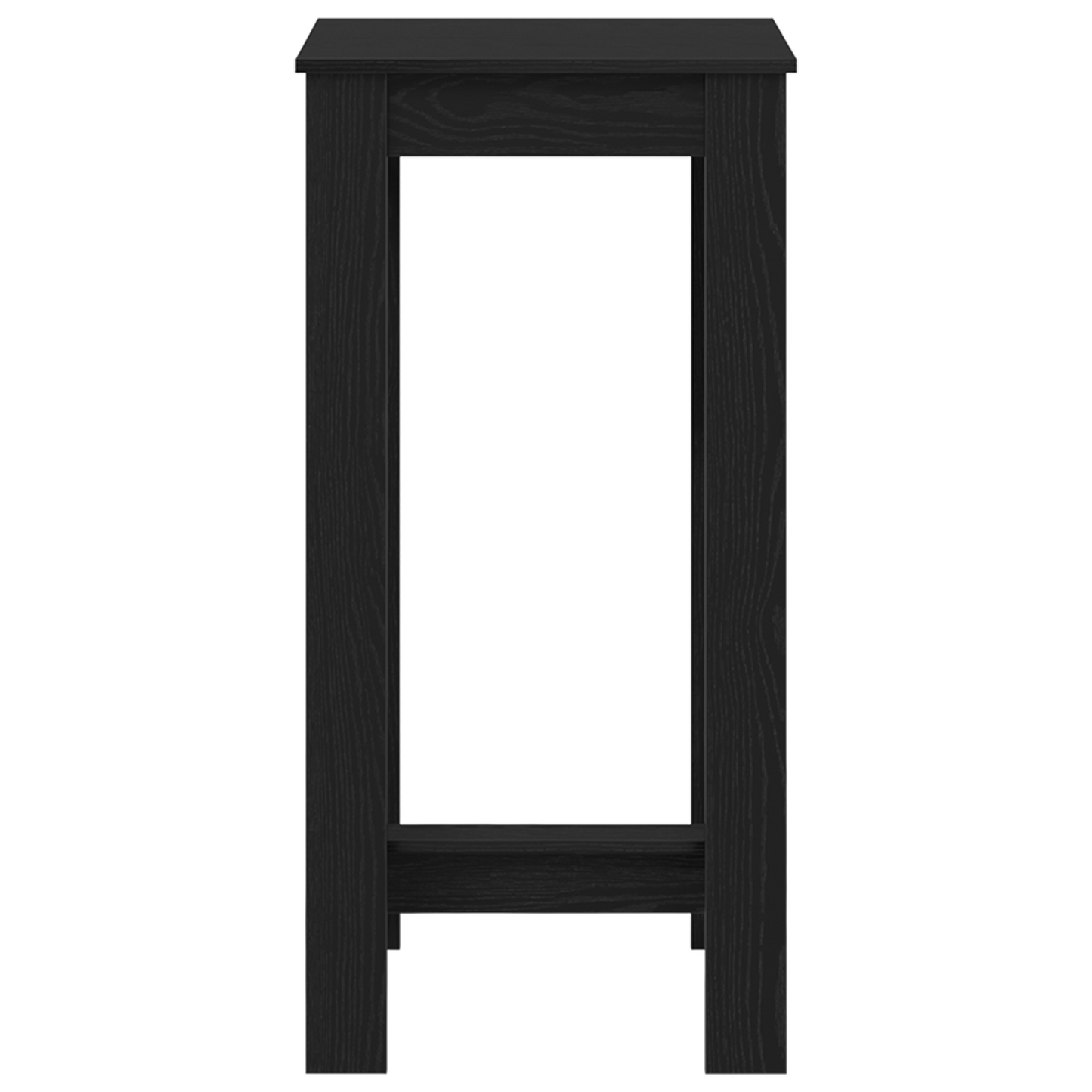 Bar Bord Sort Egetræ Konstrueret Træ 51X50X103,5 Cm