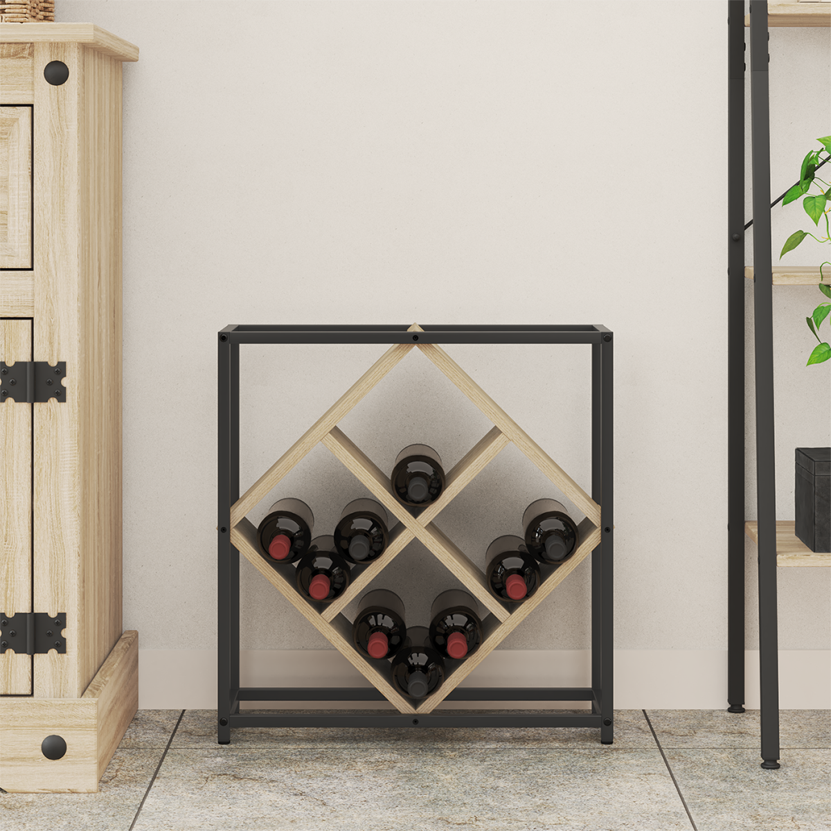 Vinreol Sonoma Eg 51X18X52,5 Cm Ingenieret Træ