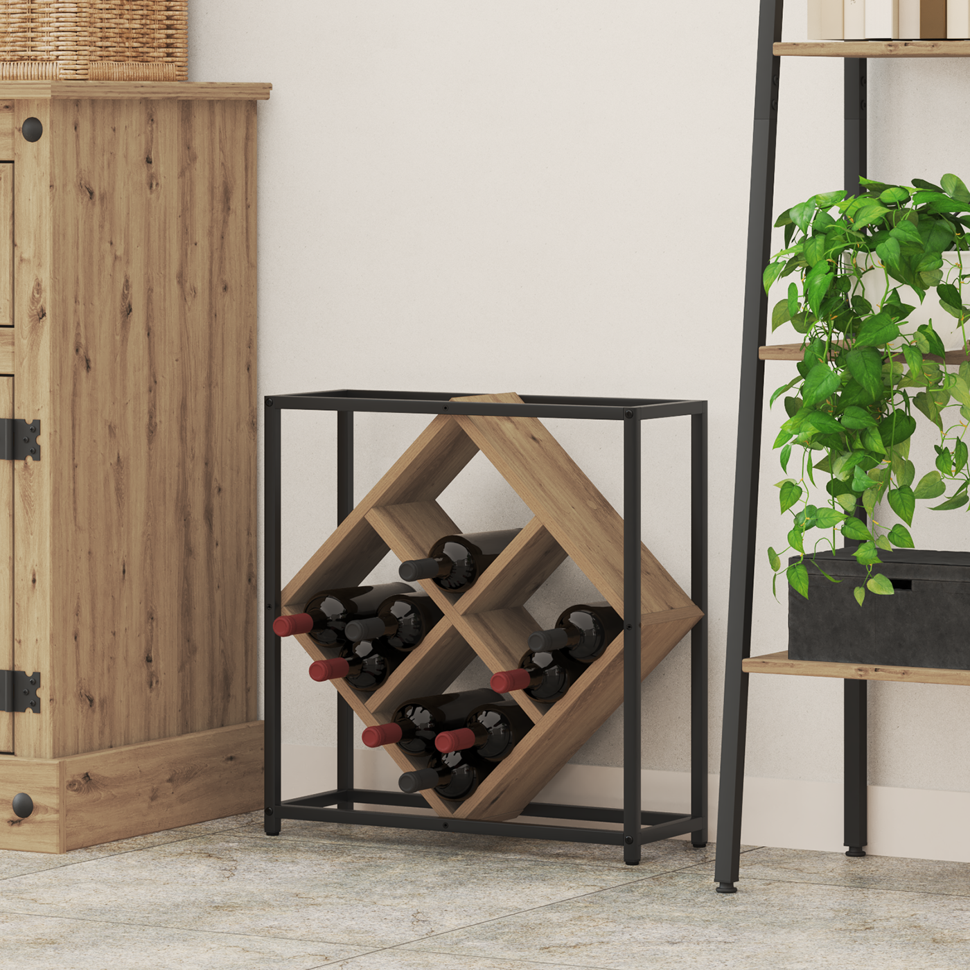 Vinreol Artisan Eg 51X18X52,5 Cm Konstrueret Træ