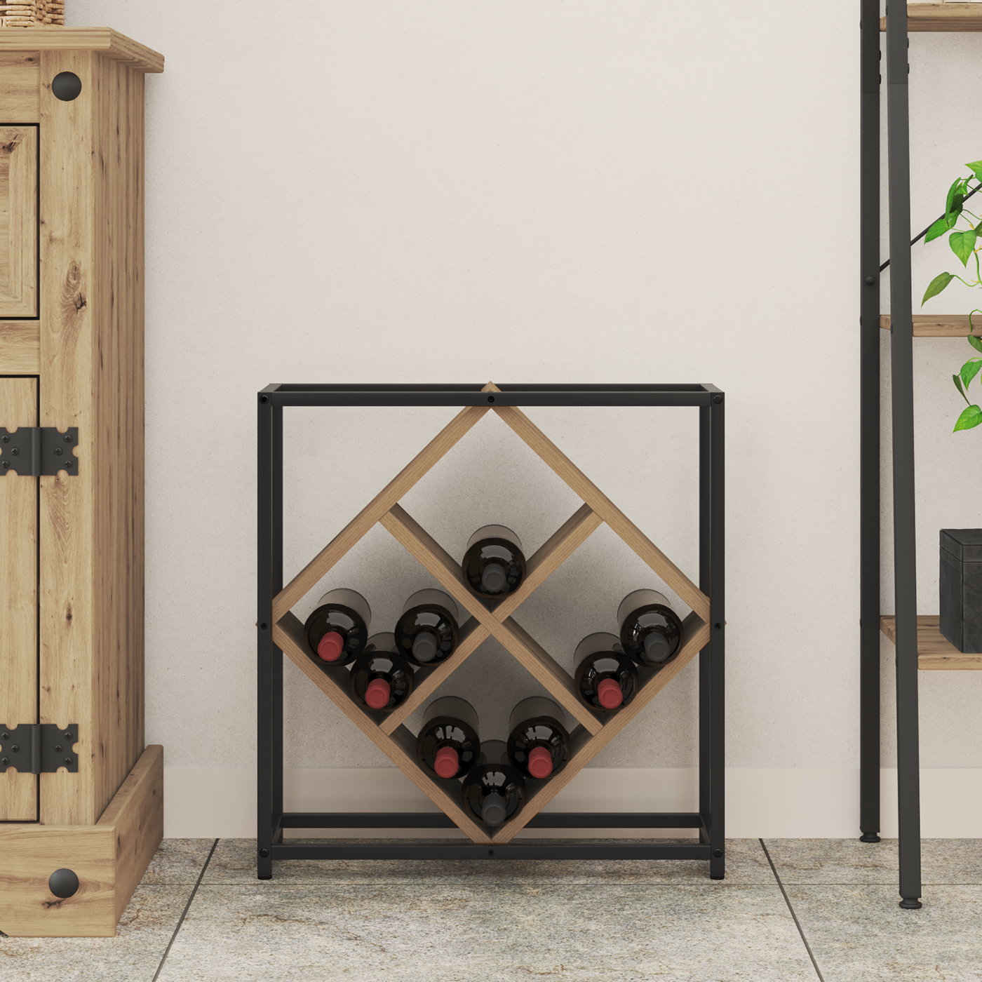Vinreol Artisan Eg 51X18X52,5 Cm Konstrueret Træ