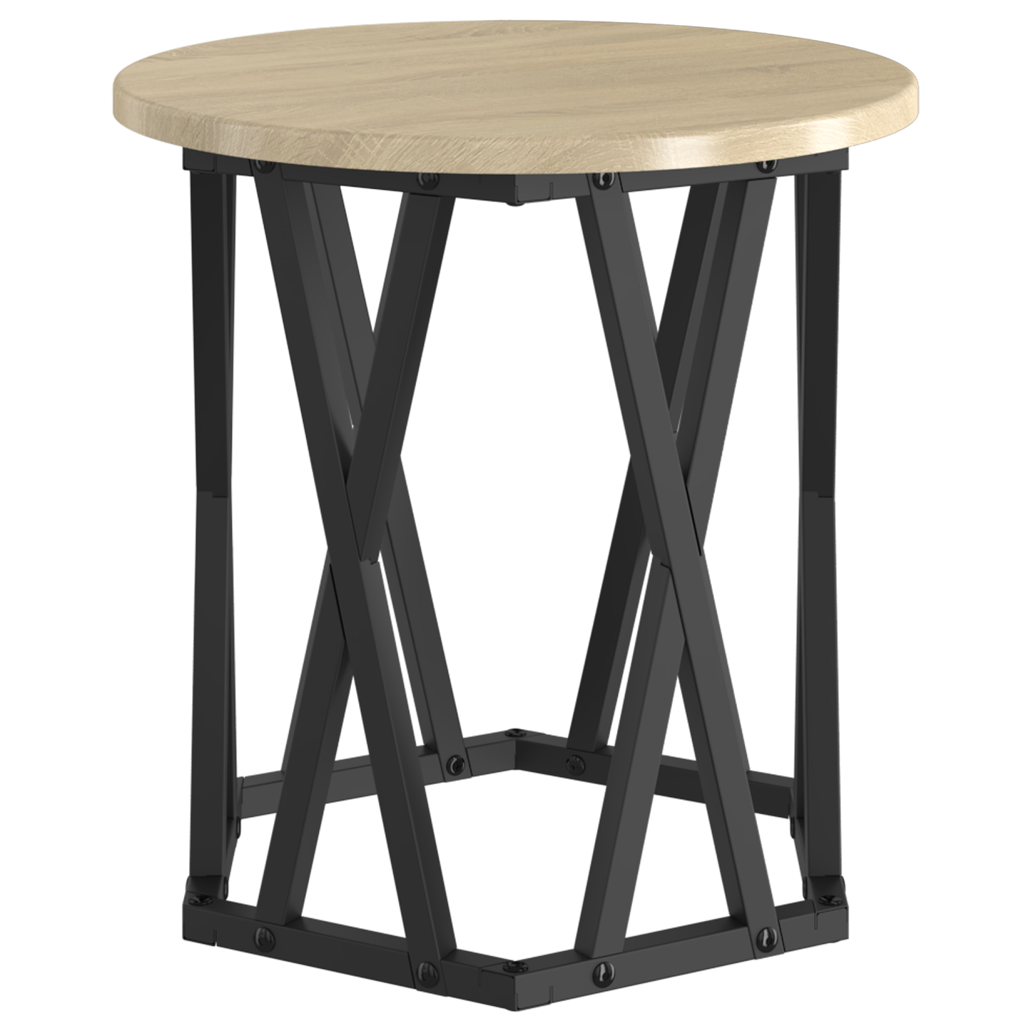 Nesting Side Tables 2 Pcs Sonoma Oak Engineered Wood