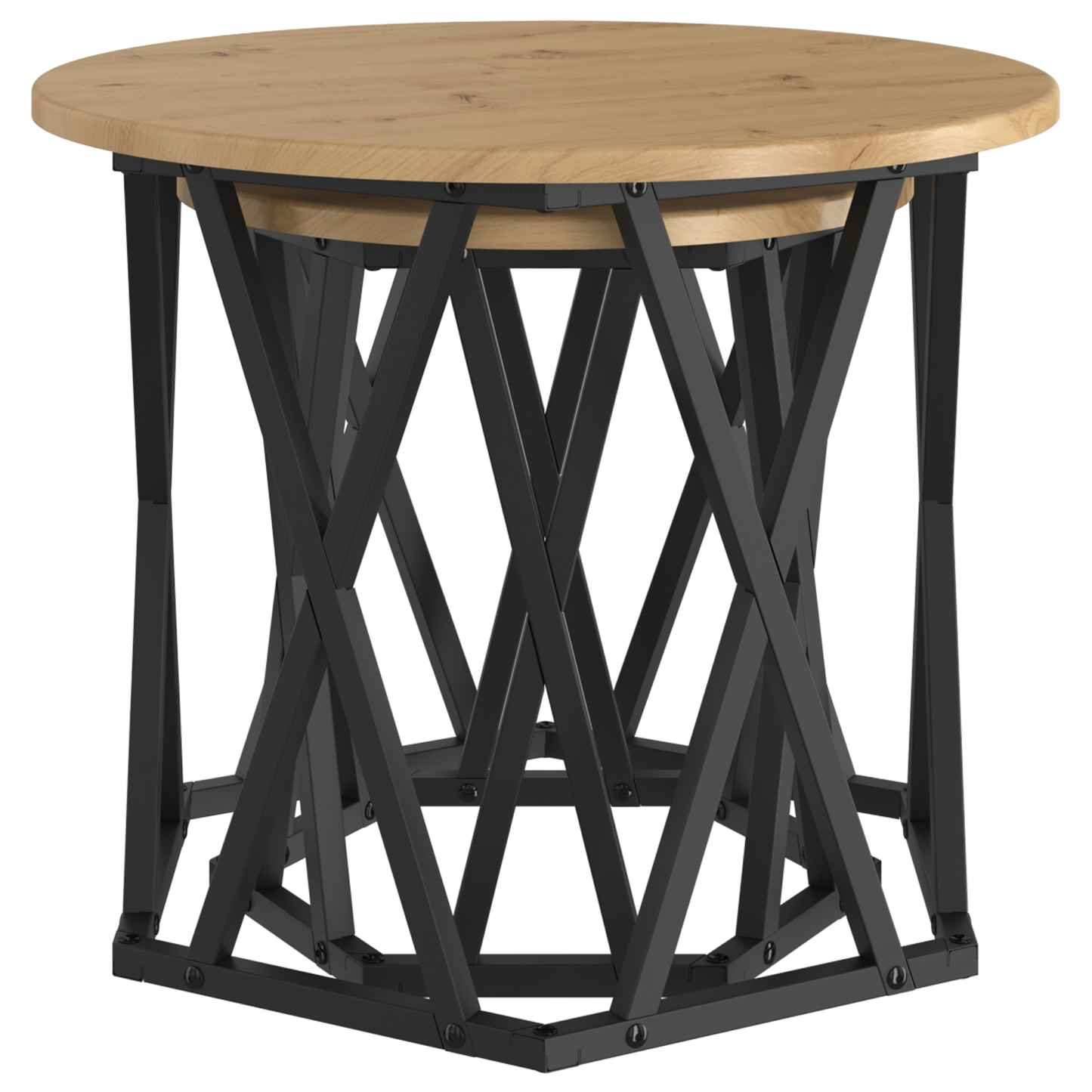 Nesting Side Tables 2 Stk Artisan Eg Konstrueret Træ
