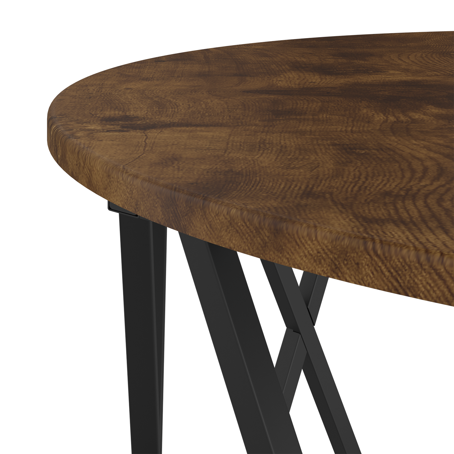 Sofabord I Røget Eg 80X80X42 Cm Ingeniørtræ