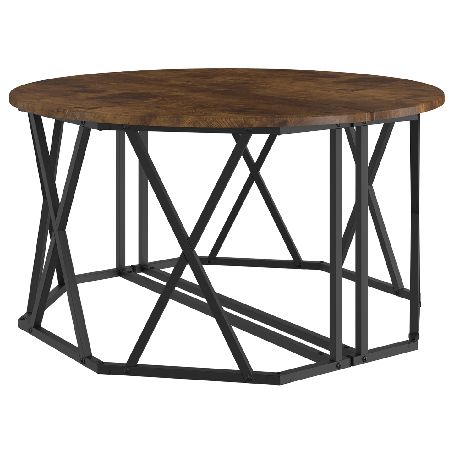 Sofabord I Røget Eg 80X80X42 Cm Ingeniørtræ