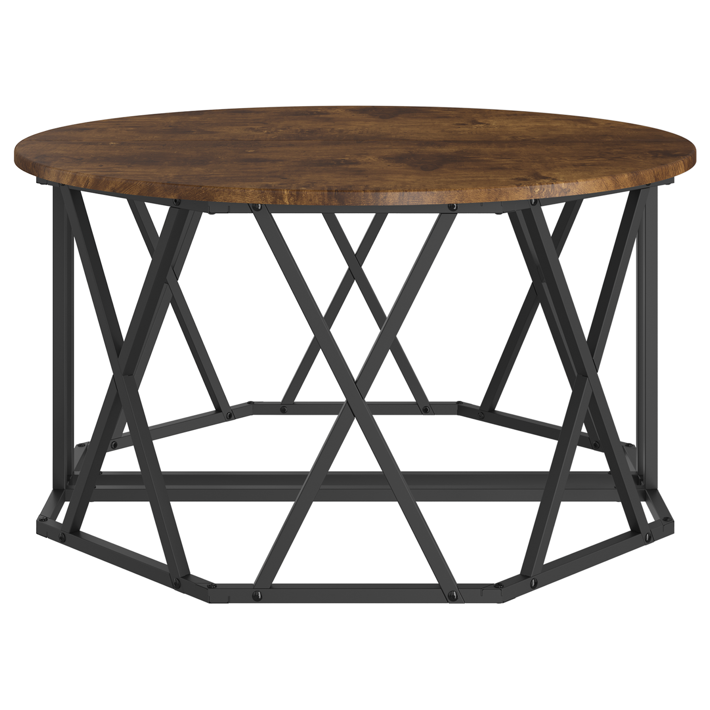 Sofabord I Røget Eg 80X80X42 Cm Ingeniørtræ