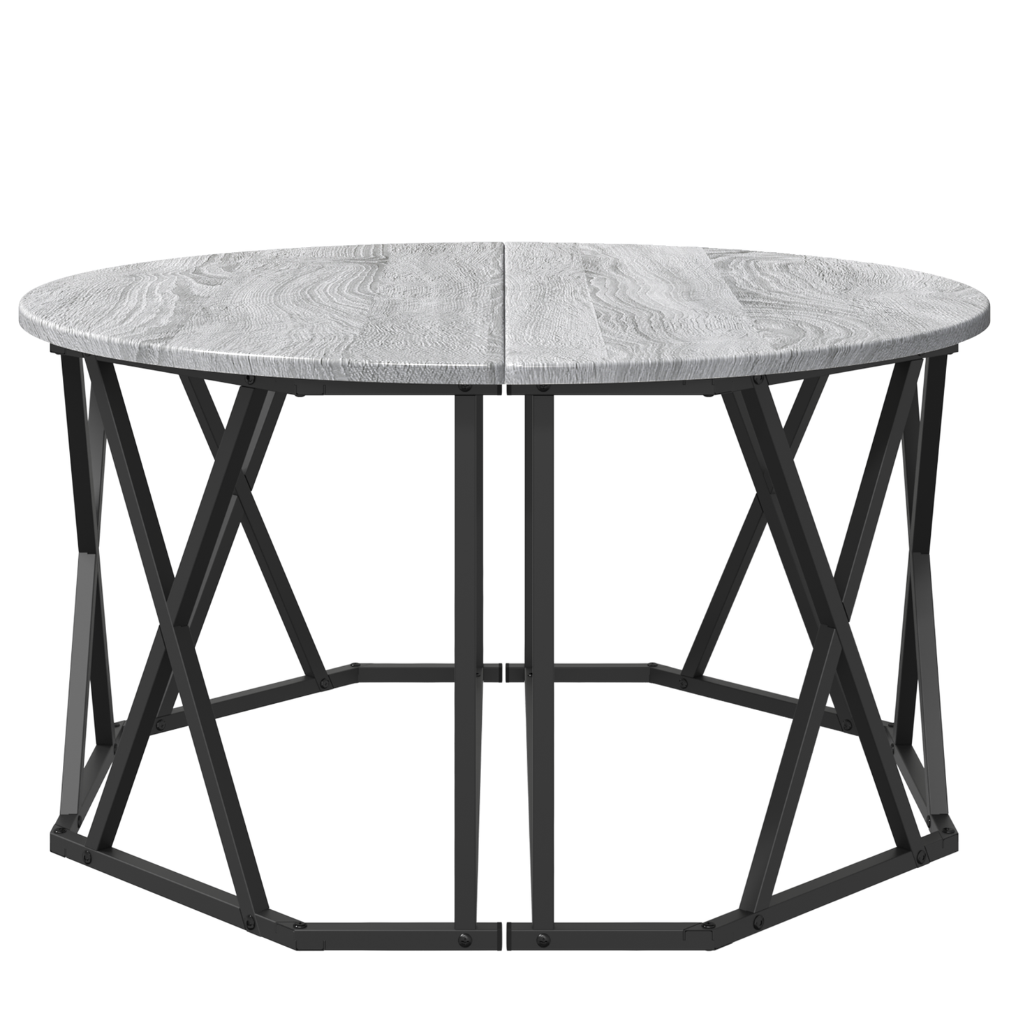 Grå Sonoma Kaffebord 80X80X42 Cm Lavet Af Ingeniørtræ