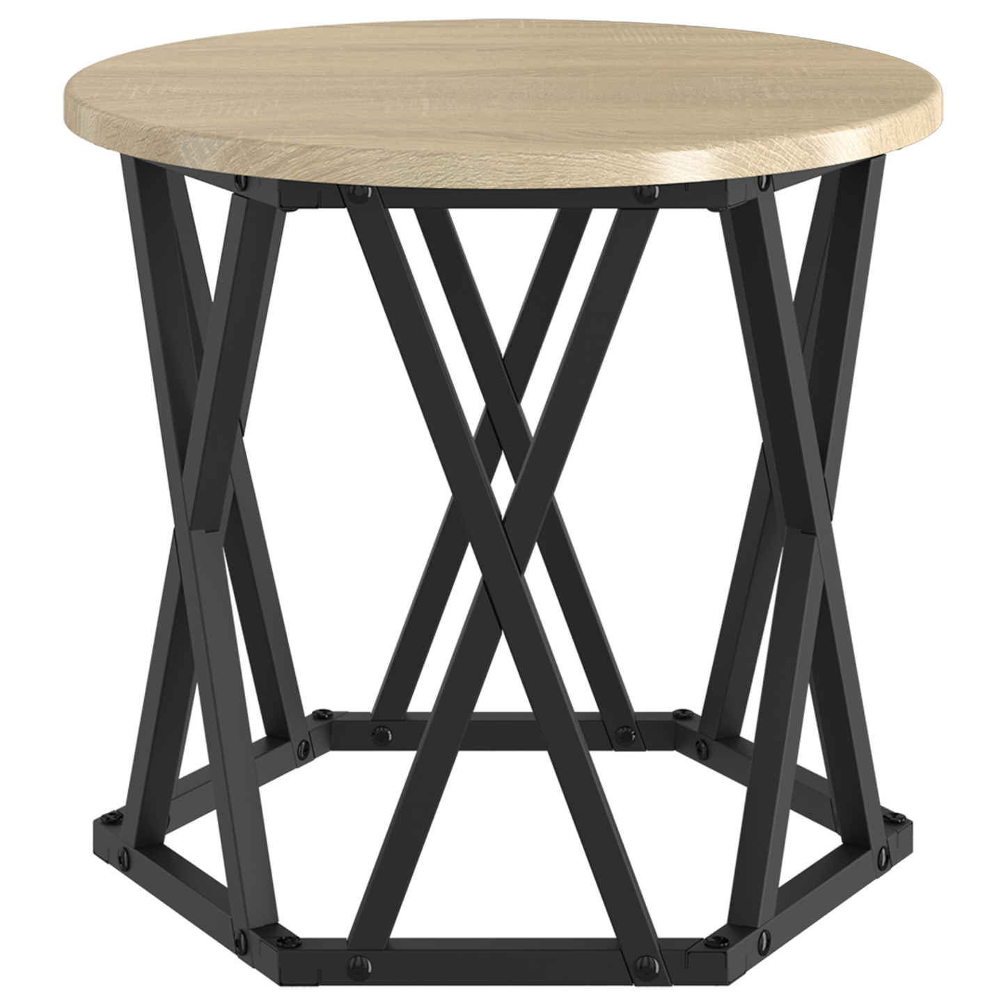 Nesting Side Tables 3 Pcs Sonoma Eg Konstrueret Træ