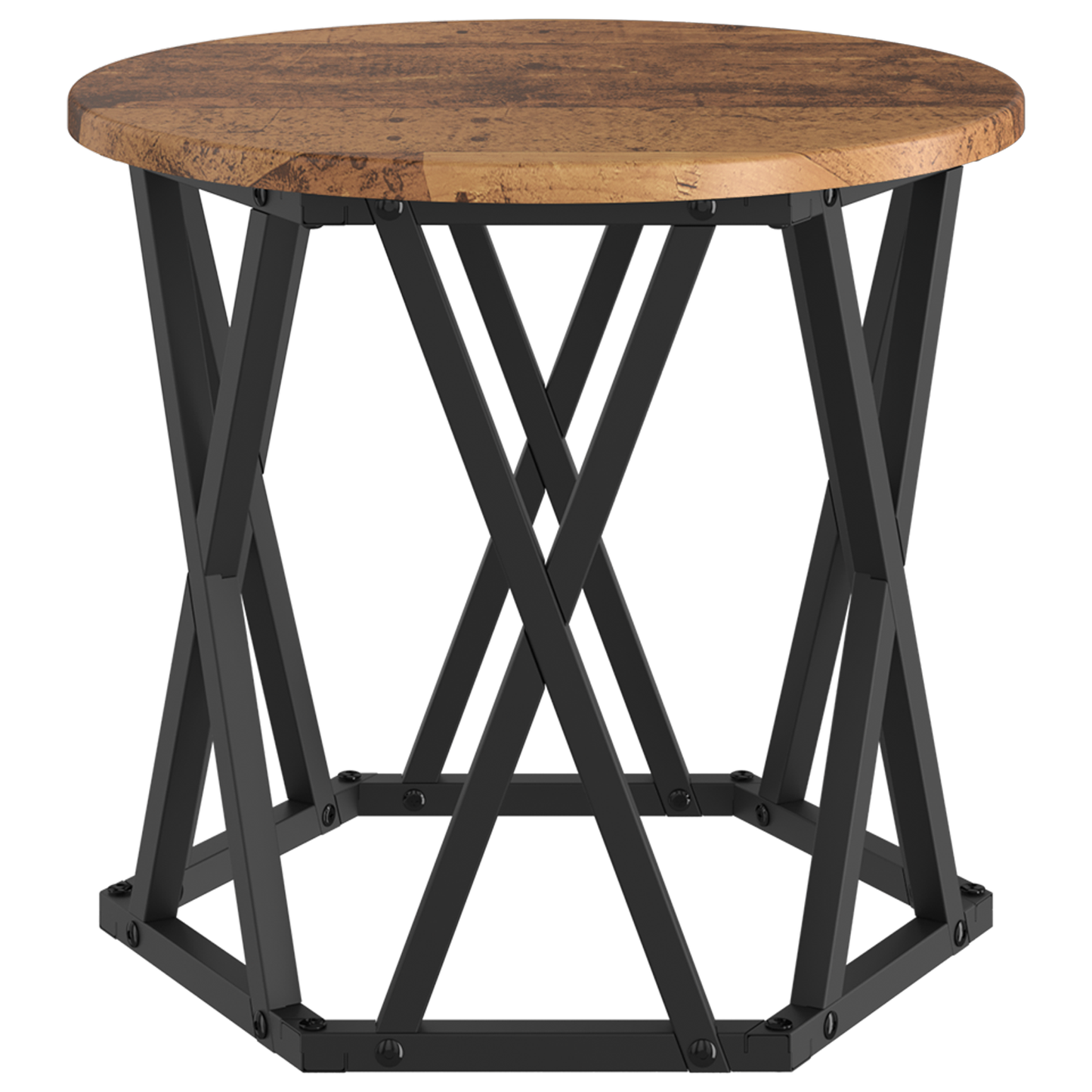 Sammenklappelige Sidetable 3 Stk. Gammelt Træ Ingeniørtræ