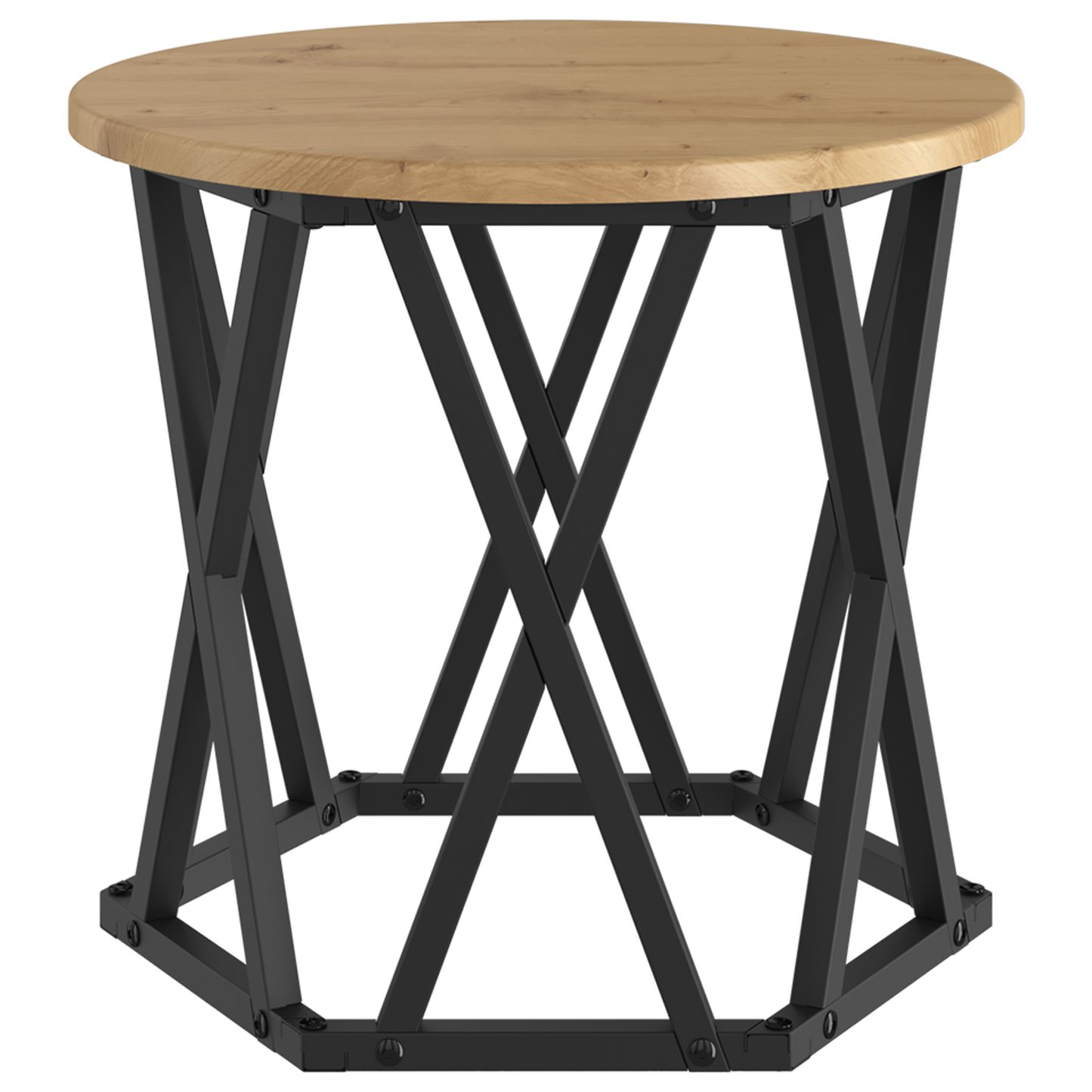 Nesting Side Tables 3 Pcs Artisan Oak Engineered Wood