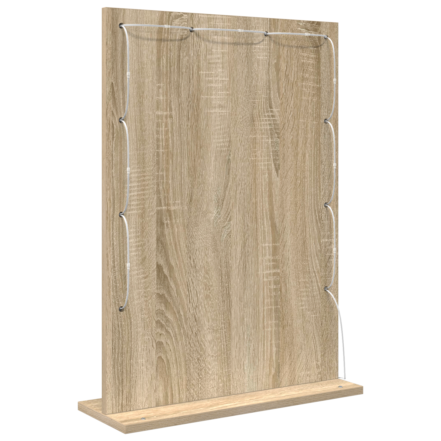 Vaskeskab Spejl Med Led -strimmellys Sonoma Eg 70 X 50 X 18 Cm - Billede 4