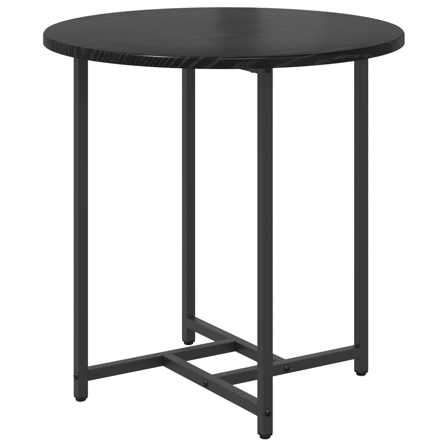 Sidebord 2 Stk Sort Eg Komposittræ Og Metal