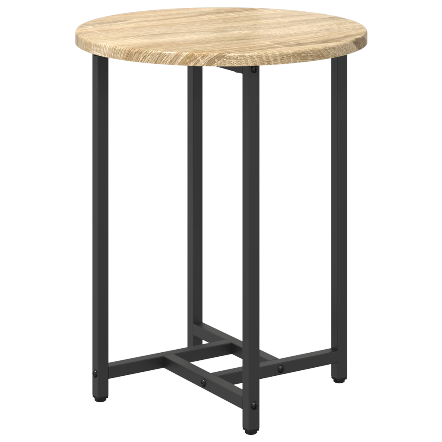 Sidebord 2 Stk Sonoma Eg Forarbejdet Træ Og Metal