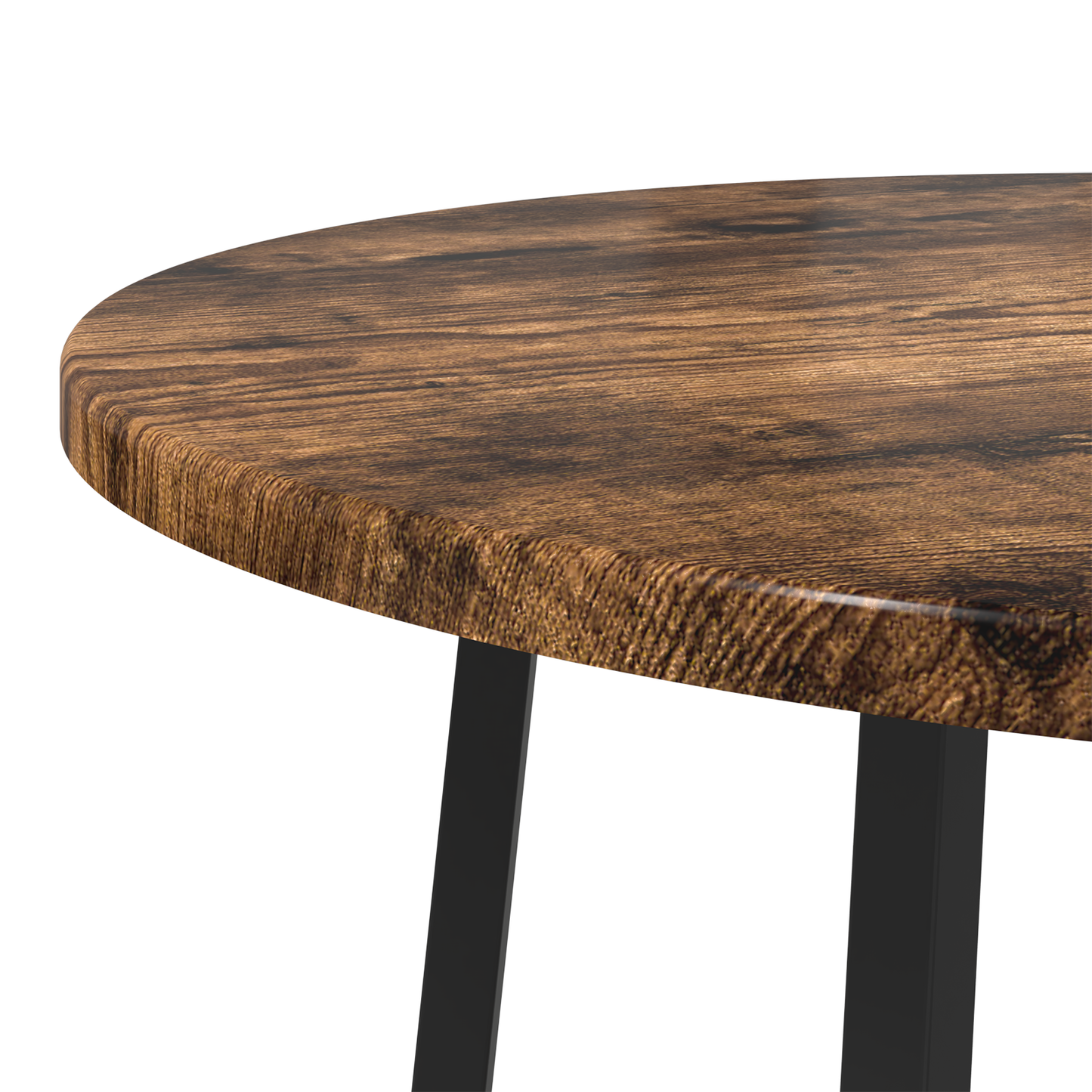 Sidebord 2 Stk Røget Eg, Konstrueret Træ Og Metal