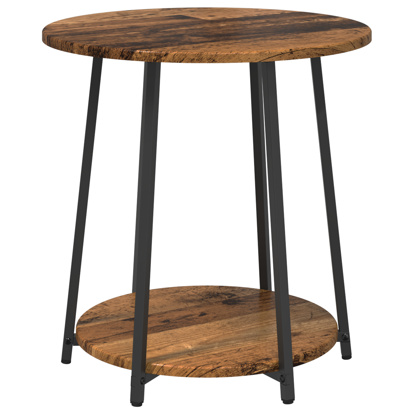 Sidebord 2 Stk Old Wood, Lavet Af Træ Og Metal