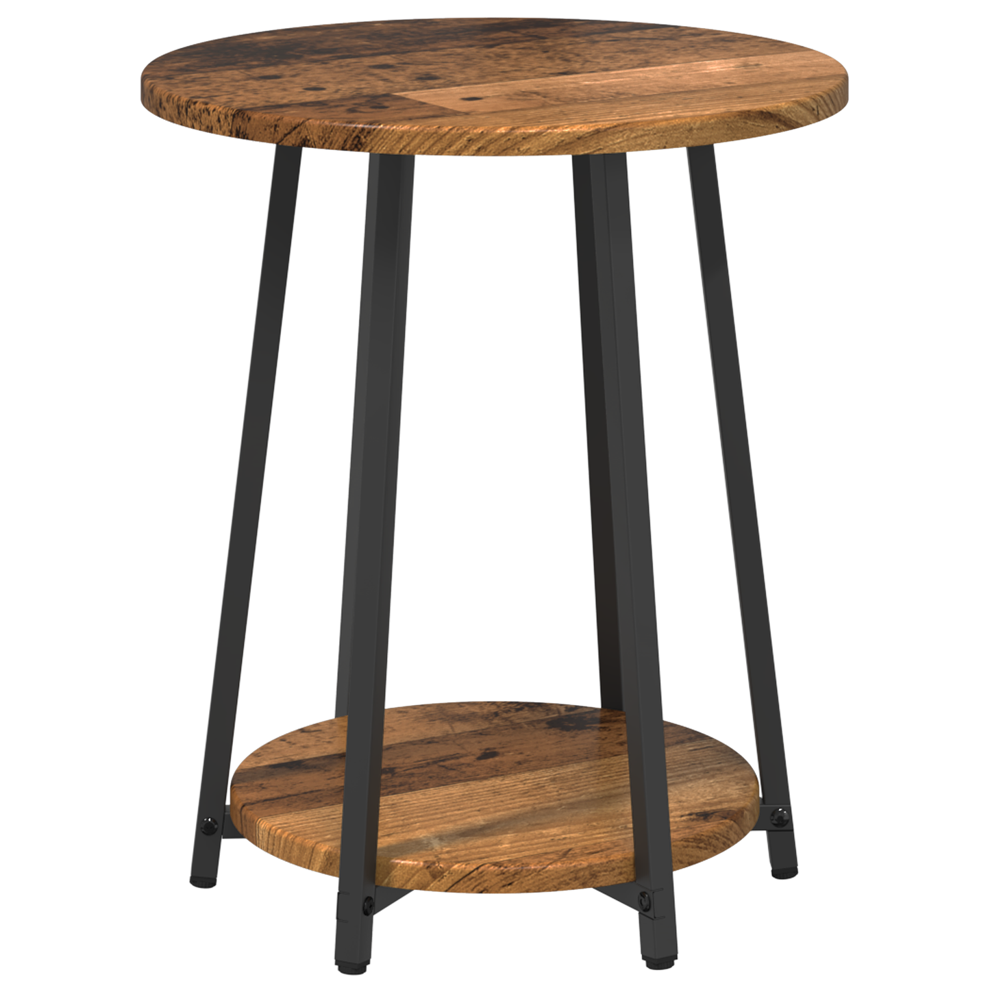 Sidebord 2 Stk Old Wood, Lavet Af Træ Og Metal