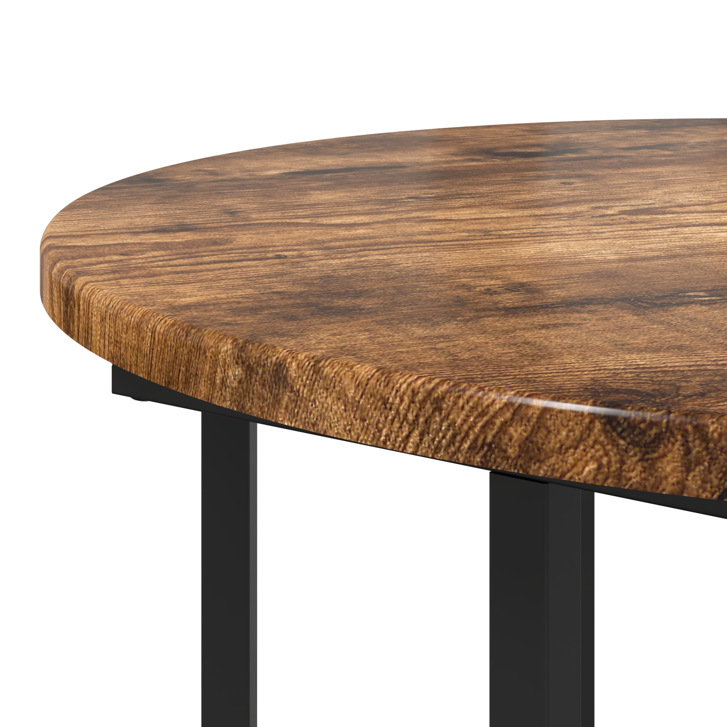 Sidebord 2 Stk Røget Eg Konstrueret Træ Og Metal