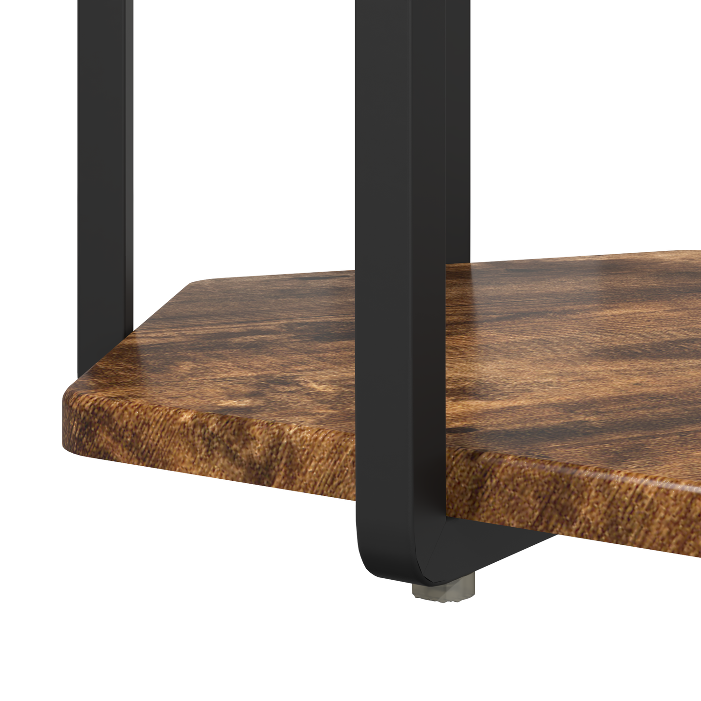 Sidebord 2 Stk Røget Eg Konstrueret Træ Og Metal