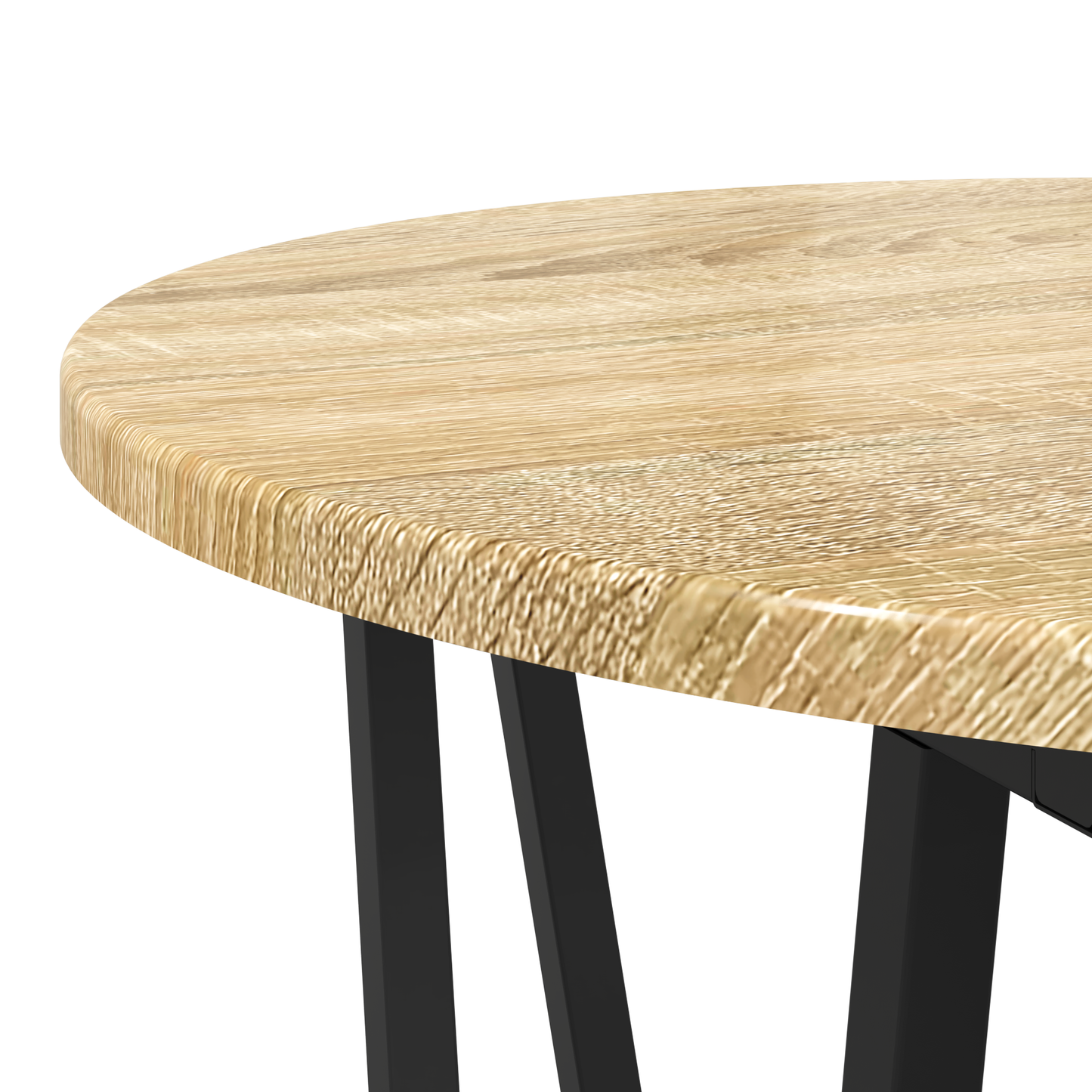 Sidebord 2 Stk Sonoma Eg, Lavet Af Konstrueret Træ Og Metal