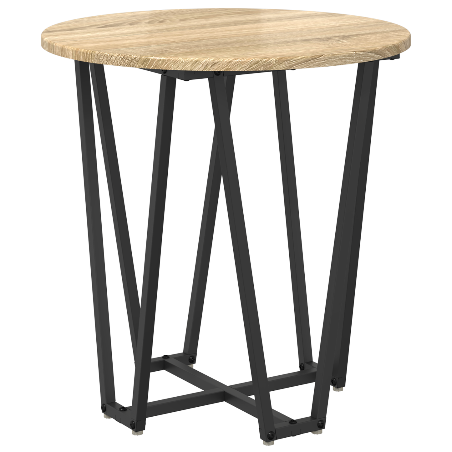 Sidebord 2 Stk Sonoma Eg, Lavet Af Konstrueret Træ Og Metal