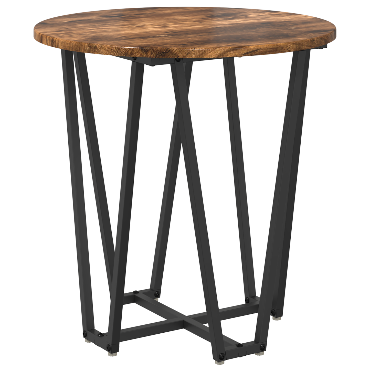 Sidebord 2 Stk Røget Eg Ingeniørtræ Og Metal