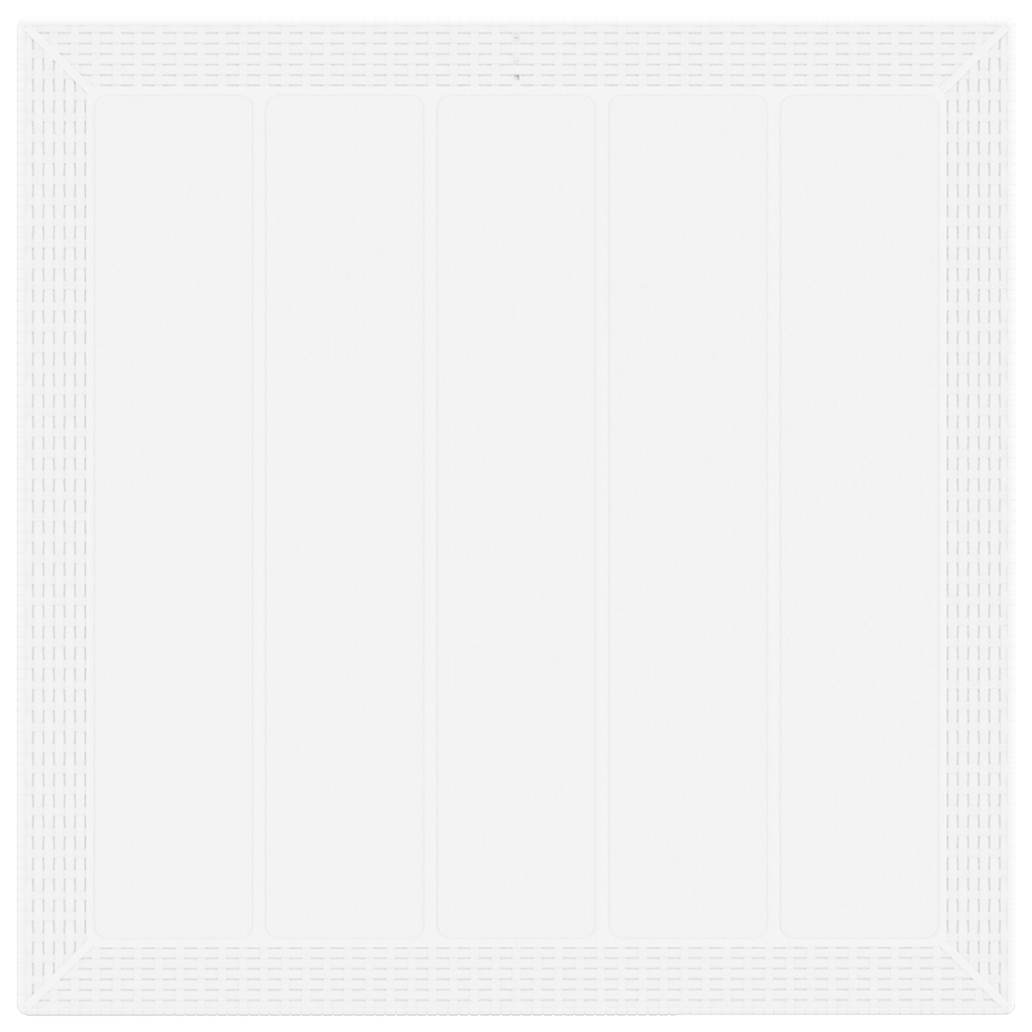 Havebord Hvid 100X100X73 Cm Poly Rattan